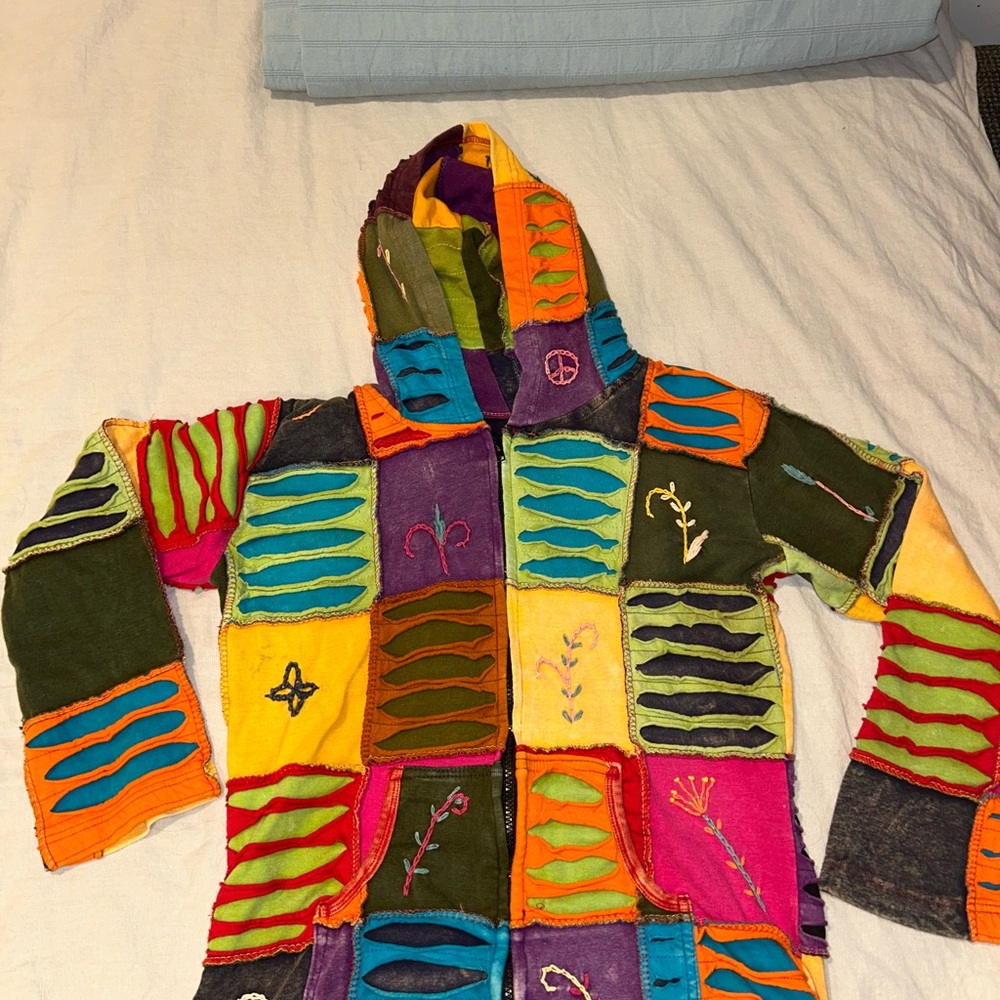 Colorful Patchwork Hoodie